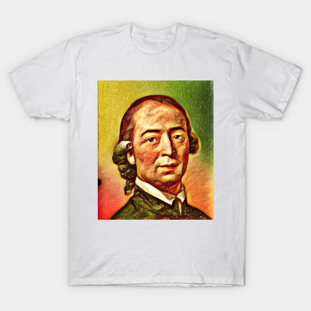 Johann Gottfried Herder Snow Portrait | Johann Gottfried Herder Artwork 15 T-Shirt by JustLit